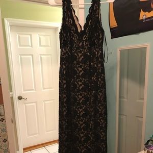 Black lace dress!